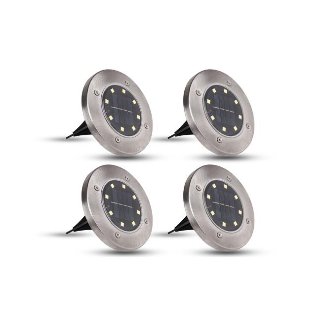Lampa LED solarna 8xSMD ogrodowa wbijana - 4 szt. 1 Lampa LED solarna 8xSMD ogrodowa wbijana - 4 szt.