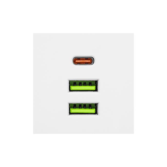 Rozgałęźnik Modi biały 2x230V + 2x USB-A 1x USB-C 4 Rozgałęźnik Modi biały 2x230V + 2x USB-A 1x USB-C - obrazek 4