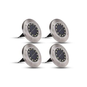 Lampa LED solarna 12xSMD ogrodowa wbijana - 4 szt