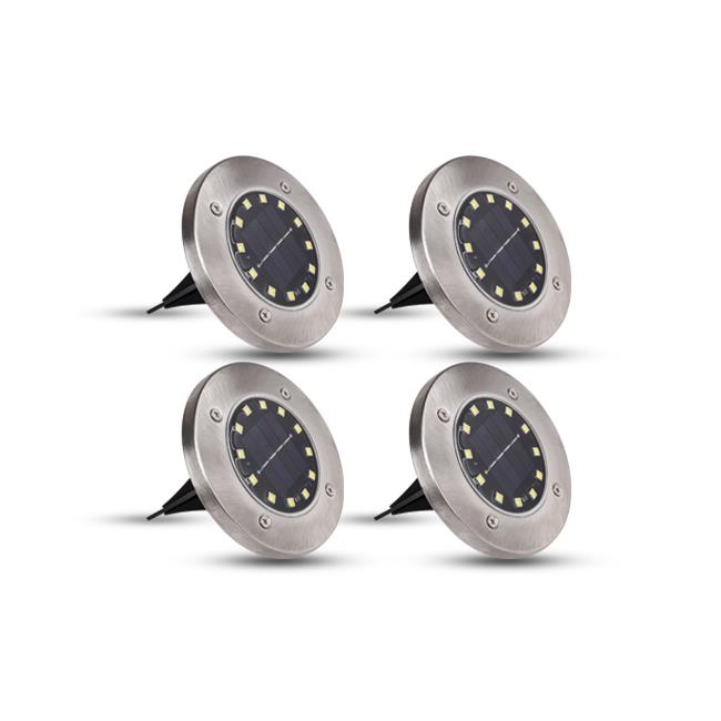 Lampa LED solarna 12xSMD ogrodowa wbijana - 4 szt 1 Lampa LED solarna 12xSMD ogrodowa wbijana - 4 szt