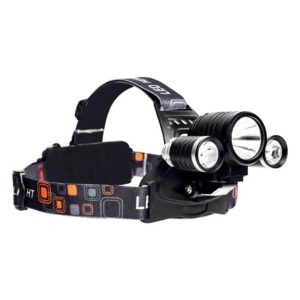 Latarka LED czołowa 5W T6 CREE + 2XPE CREE akumul.