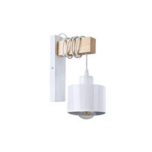 Kinkiet E27 LED Elza wiszący x1 biały + WD