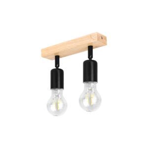 Kinkiet E27 LED Eos ruchomy x2 czarny + WD