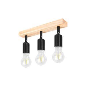 Kinkiet E27 LED Eos ruchomy x3 czarny + WD