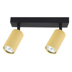 Kinkiet GU10 LED Lucerno ruchomy x2 czarny+złoty