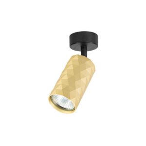 Kinkiet GU10 LED Glamour ruchomy x1 czarny+złoty