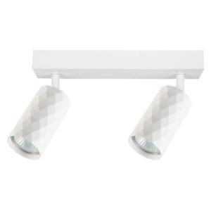 Kinkiet GU10 LED Glamour ruchomy x2 biały