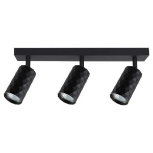 Kinkiet GU10 LED Glamour ruchomy x3 czarny