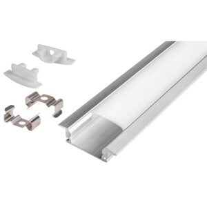 Profil Led Masterled wpuszczany 2m anodowany mlecz