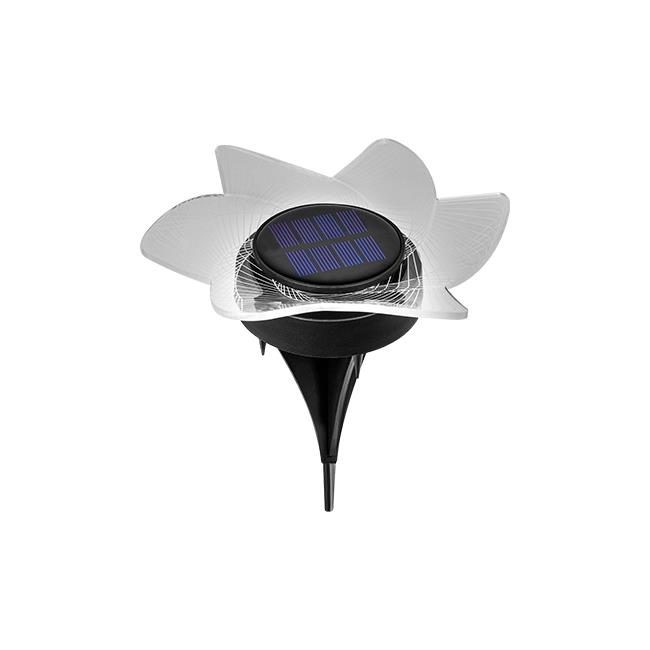 Lampa LED solarna ogrodowa wbijana kwiat 1 Lampa LED solarna ogrodowa wbijana kwiat