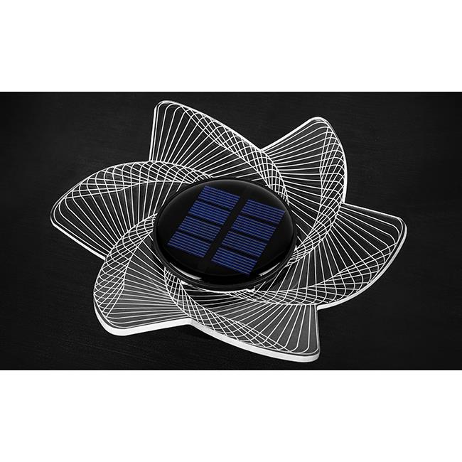 Lampa LED solarna ogrodowa wbijana kwiat 9 Lampa LED solarna ogrodowa wbijana kwiat - obrazek 9