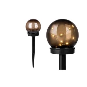 Lampa LED solarna wbijana kula 10cm gwiazdki
