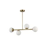 Żyrandol LED E27 Bali-12 75cm x4 złoty