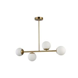 Żyrandol LED E27 Bali-12 75cm x4 złoty