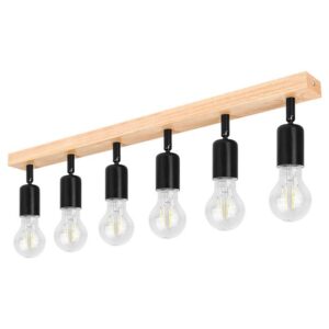 Kinkiet E27 LED Eos ruchomy x6 czarny + WD