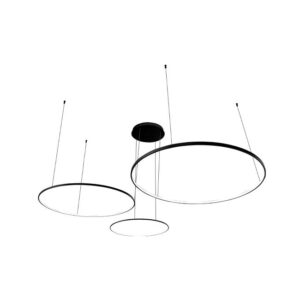 Żyrandol LED Hodo 40/60/80cm 116W czarny