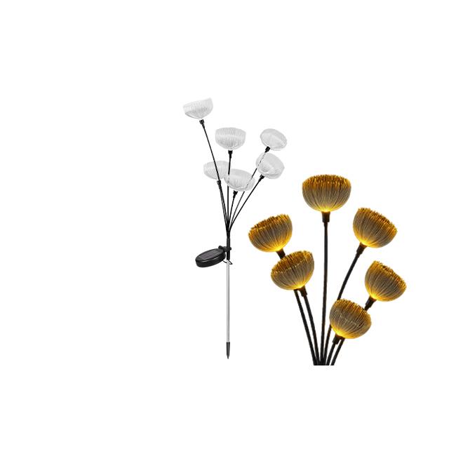 Lampa LED solarna wbijana kwiatki x6 LED 84cm 1 Lampa LED solarna wbijana kwiatki x6 LED 84cm