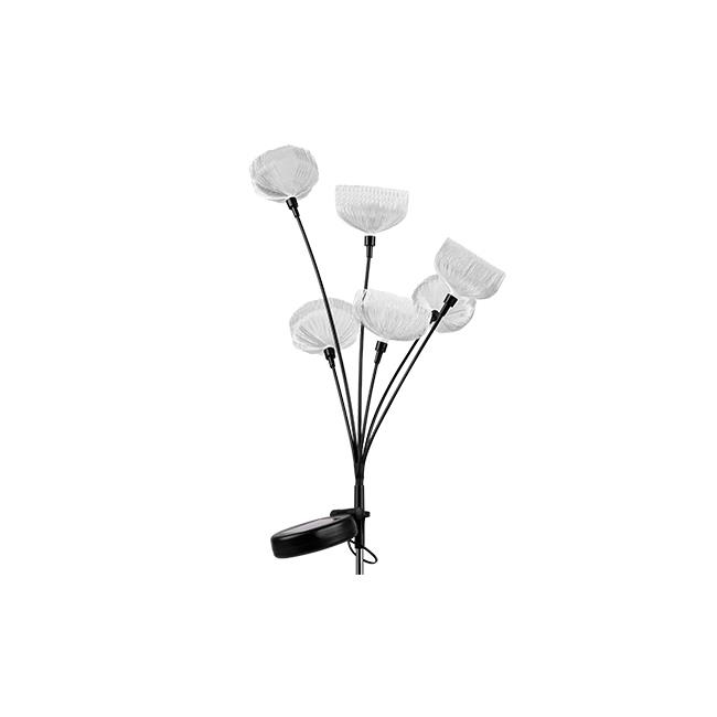 Lampa LED solarna wbijana kwiatki x6 LED 84cm 2 Lampa LED solarna wbijana kwiatki x6 LED 84cm - obrazek 2