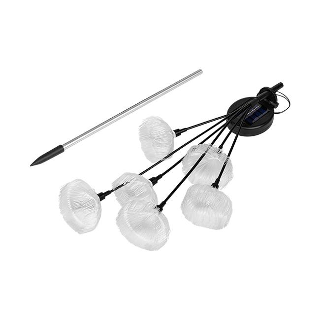 Lampa LED solarna wbijana kwiatki x6 LED 84cm 6 Lampa LED solarna wbijana kwiatki x6 LED 84cm - obrazek 6