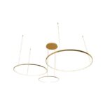 Żyrandol LED Hodo 40/60/80cm 116W złoty