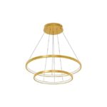 Żyrandol LED Lynx 40/60cm 64W złoty