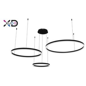 Żyrandol LED Mundo 40/60/80cm 72W czarny 3CCT pilo