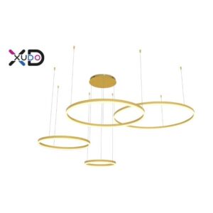 Żyrandol LED Mundo 40/60/80/100cm 119W złoty 3CCT