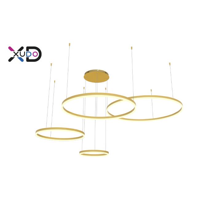 Żyrandol LED Mundo 40/60/80/100cm 119W złoty 3CCT 1 Żyrandol LED Mundo 40/60/80/100cm 119W złoty 3CCT