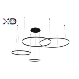 Żyrandol LED Mundo 40/60/80/100cm 119W czarny 3CCT