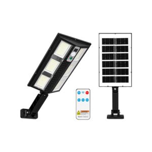 Lampa LED solarna slim 210 LED czujnik PIR pilot.