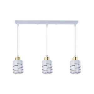 Oprawa wisząca E27 Elen x3 50cm biała+złota