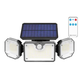 Naświetlacz LED solarny 226xSMD PIR pilot