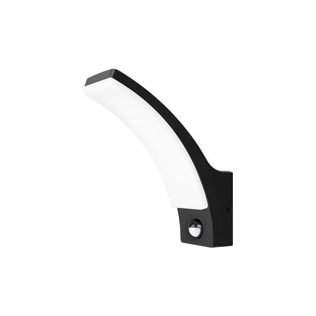 Oprawa architektoniczna Grudo LED 12W czarna czujn 2 Oprawa architektoniczna Grudo LED 12W czarna czujn - obrazek 2