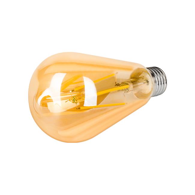 Żarówka LED E27 Filament ST64 2200K 6W amber 3 Żarówka LED E27 Filament ST64 2200K 6W amber - obrazek 3