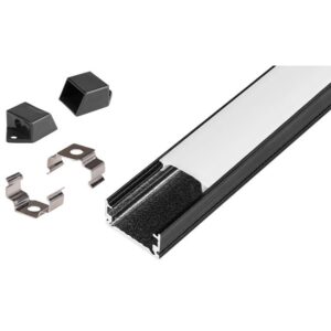 Profil Led Masterled slim 1m czarny mleczny