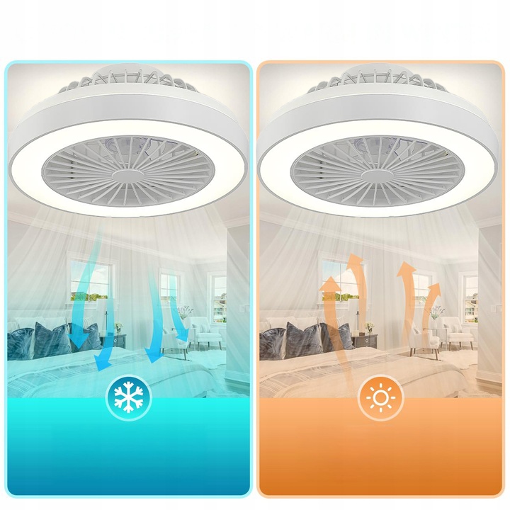 Lampa sufitowa wentylator plafon LED wiatrak 51w CCT pilot aplikacja pamięć 5 Lampa sufitowa wentylator plafon LED wiatrak 51w CCT pilot aplikacja pamięć - obrazek 5