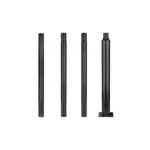 Słup oświetleniowy SQ 60mm 4m 20x20cm czarny