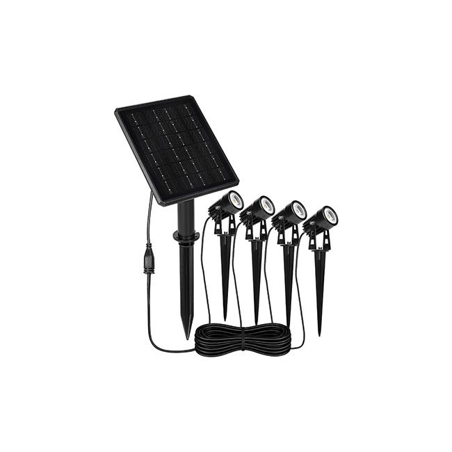 Lampa LED solarna wbijana 3000K zestaw 4szt 1 Lampa LED solarna wbijana 3000K zestaw 4szt