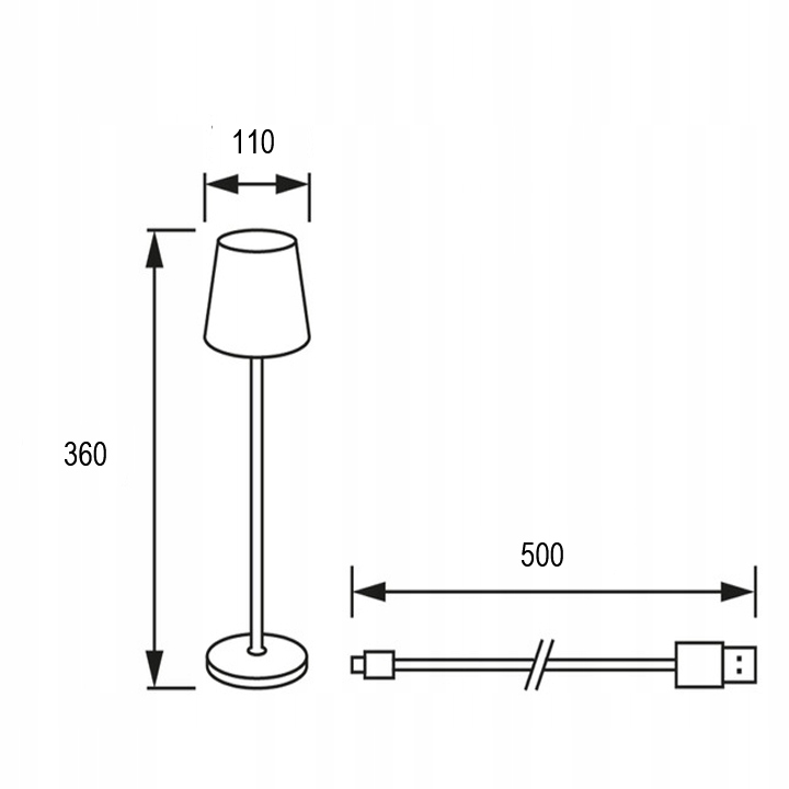 Lampka stołowa LED 3w zewnetrzna na taras balkon ozdobna IP44 biała CCT 11 Lampka stołowa LED 3w zewnetrzna na taras balkon ozdobna IP44 biała CCT - obrazek 11