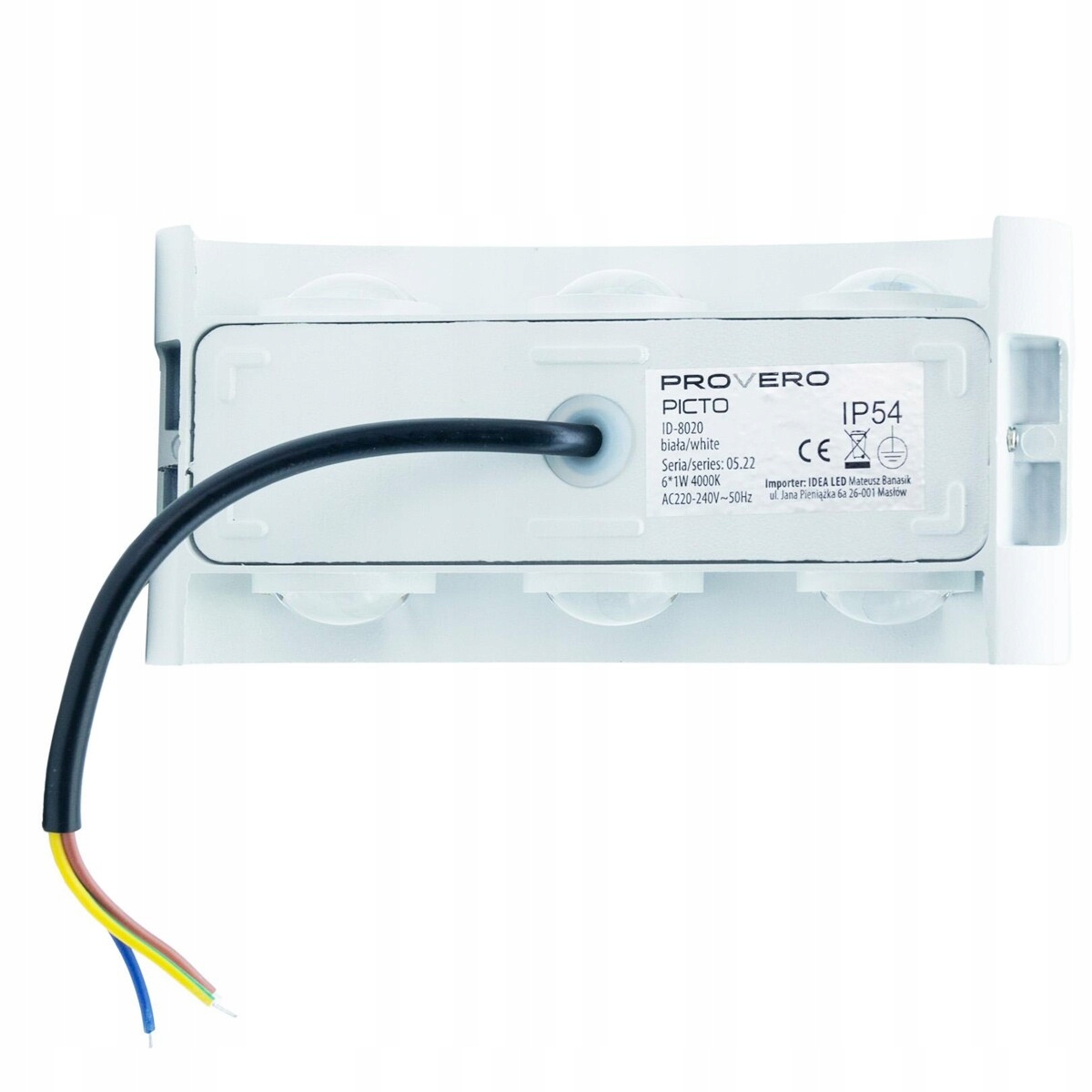 Lampa elewacyjna zewnetrzna kinkiet biały gora dół 6w IP54 6 Lampa elewacyjna zewnetrzna kinkiet biały gora dół 6w IP54 - obrazek 6