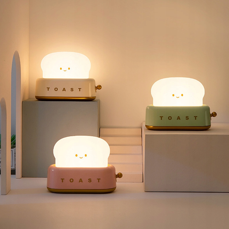 Lampka nocna LED dla dzieci do zasypiania toster na akumlator ściemnialna 12 Lampka nocna LED dla dzieci do zasypiania toster na akumlator ściemnialna - obrazek 12