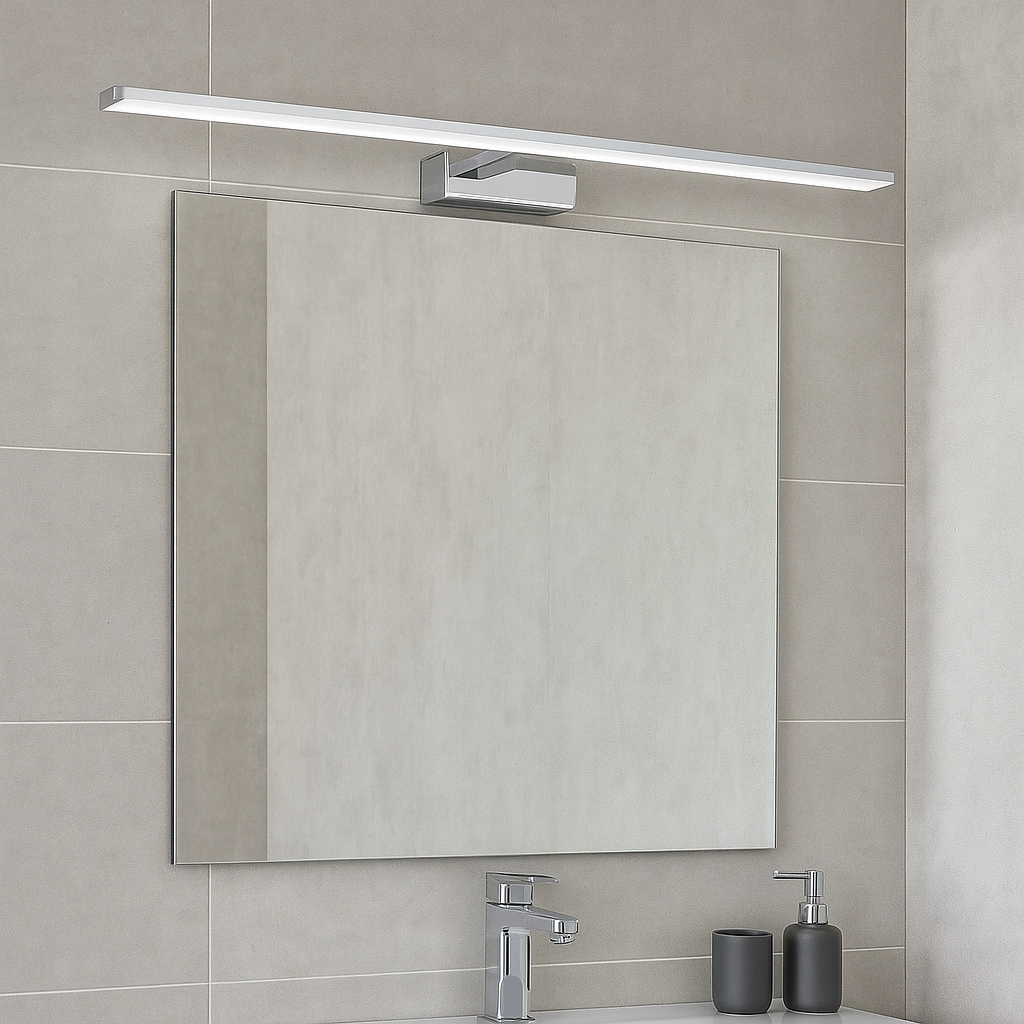 Kinkiet łazienkowy lampa nad lustro obraz LED 12w chrom metal 60cm IP44 6 Kinkiet łazienkowy lampa nad lustro obraz LED 12w chrom metal 60cm IP44 - obrazek 6