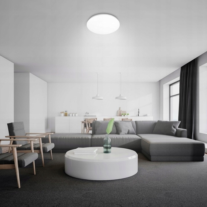 Plafon lampa 1x E27 natynkowa sufitowa okrągła + czujnik mikrofalowy ip20 6 Plafon lampa 1x E27 natynkowa sufitowa okrągła + czujnik mikrofalowy ip20 - obrazek 6