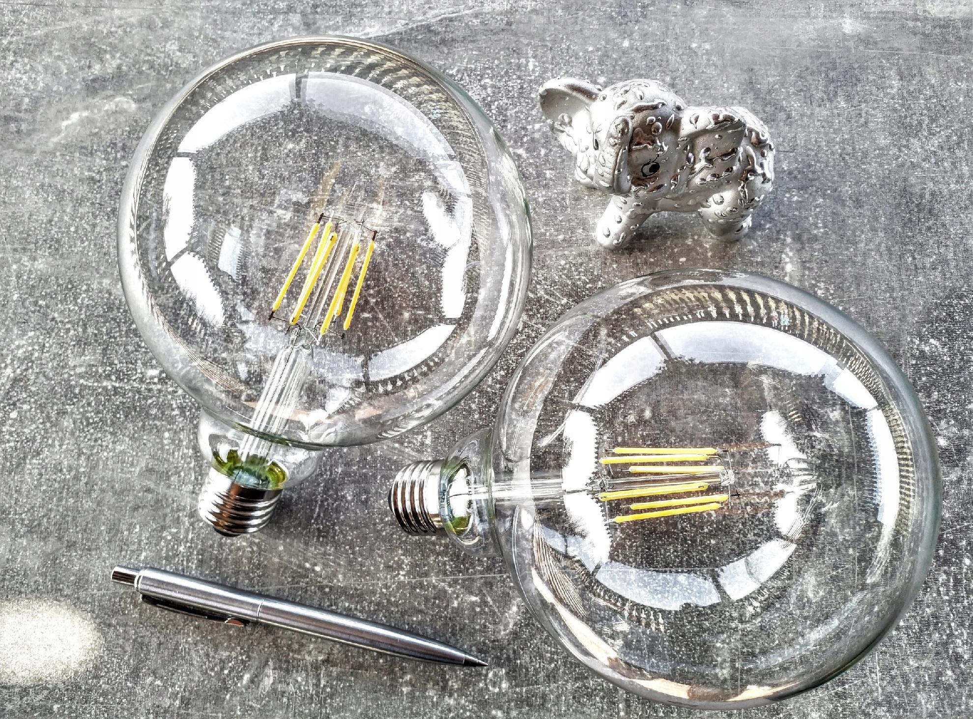 Duża żarówka filament LED edison 12w E27 g125 barwa biała ciepła 2700k 10 Duża żarówka filament LED edison 12w E27 g125 barwa biała ciepła 2700k - obrazek 10
