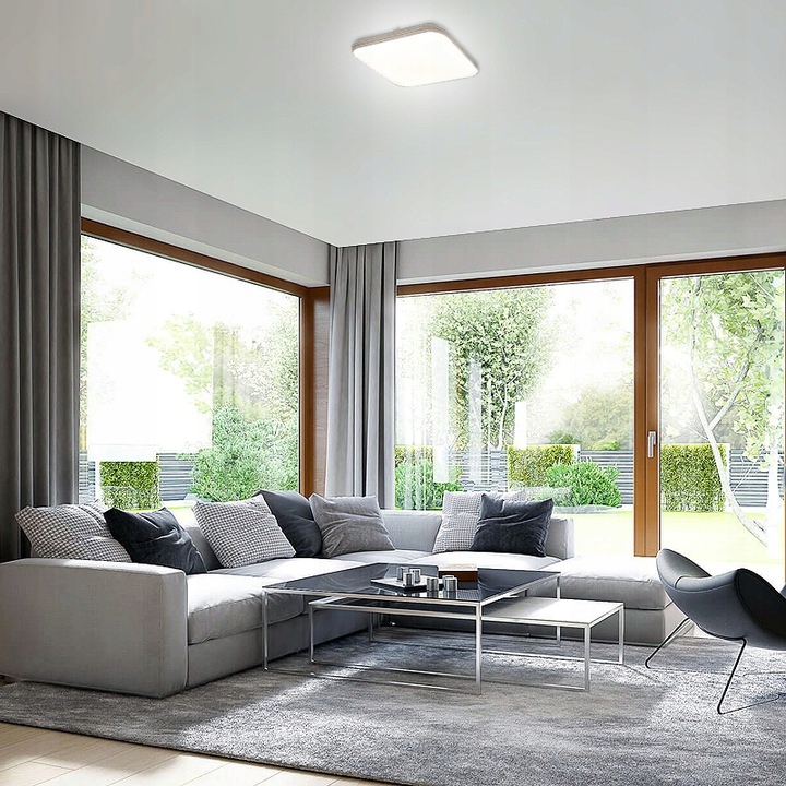 Lampa do łazienki plafon łazienkowy LED 24w IP44 dekoracyjny 4 paski chrom 10 Lampa do łazienki plafon łazienkowy LED 24w IP44 dekoracyjny 4 paski chrom - obrazek 10