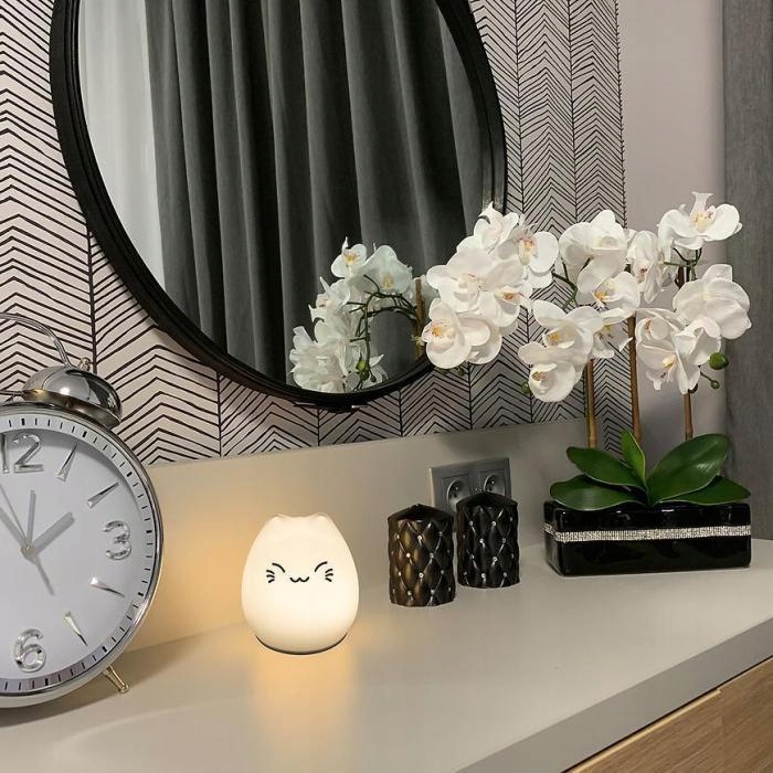 Lampka nocna biurkowa stołowa dla dzieci LED 0.4w silikonowy kotek 7 Lampka nocna biurkowa stołowa dla dzieci LED 0.4w silikonowy kotek - obrazek 7