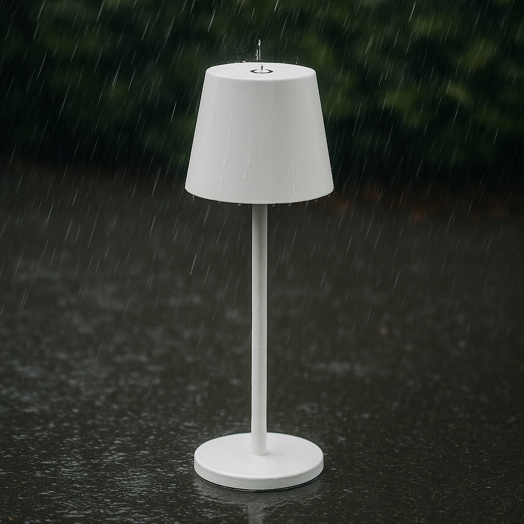 Lampka stołowa LED 3w zewnetrzna na taras balkon ozdobna IP44 biała CCT 9 Lampka stołowa LED 3w zewnetrzna na taras balkon ozdobna IP44 biała CCT - obrazek 9