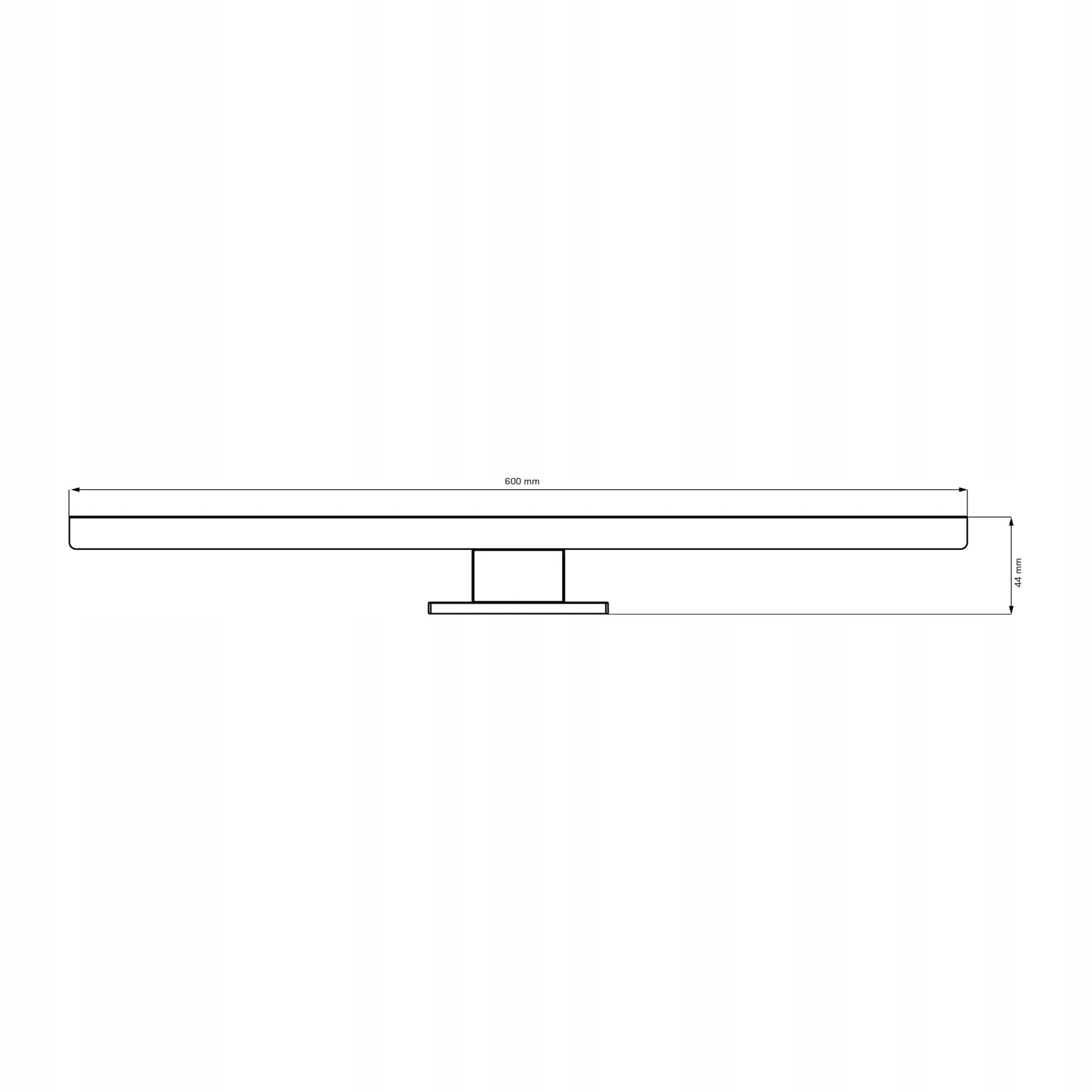 Kinkiet łazienkowy czarny lampa LED 12w nad lustro/szafkę 3w1 60cm 7 Kinkiet łazienkowy czarny lampa LED 12w nad lustro/szafkę 3w1 60cm - obrazek 7