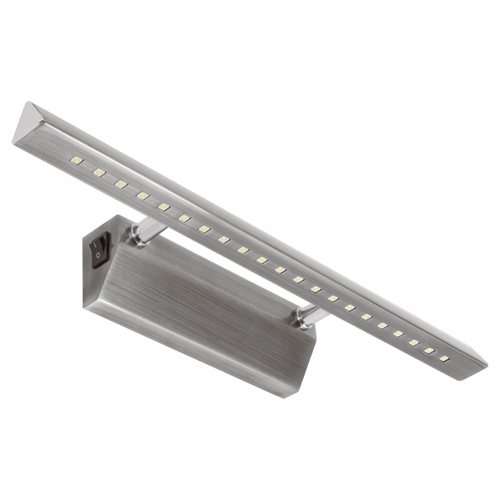 Kinkiet lampa galeryjka LED 4w lustro obraz włącznik on/off mat chrom 6 Kinkiet lampa galeryjka LED 4w lustro obraz włącznik on/off mat chrom - obrazek 6
