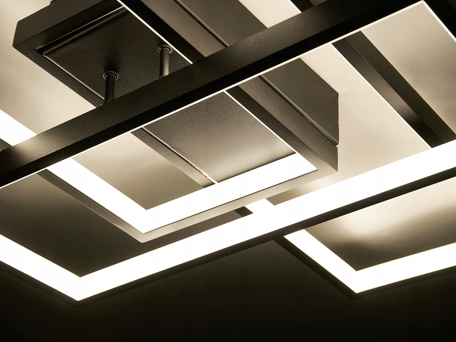 Lampa sufitowa plafon żyrandol LED 72w czarny + pilot+ pamięć 10 Lampa sufitowa plafon żyrandol LED 72w czarny + pilot+ pamięć - obrazek 10